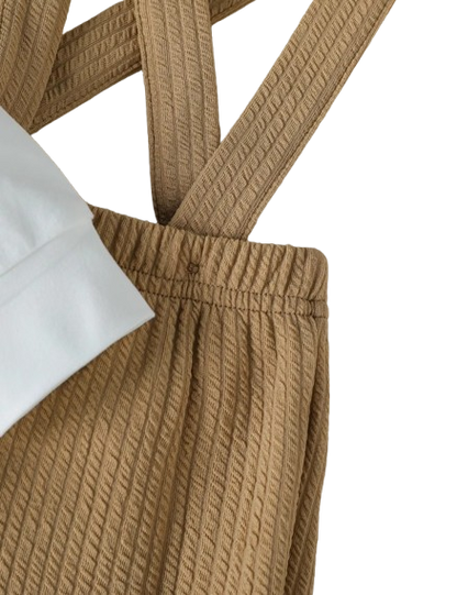 The Chandler - Baby Boy 2-Piece Bear Top and Button Overalls Set