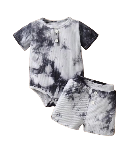 The Mustafa - Baby Boy Summer 2-Piece Casual T-Shirt and Shorts Set