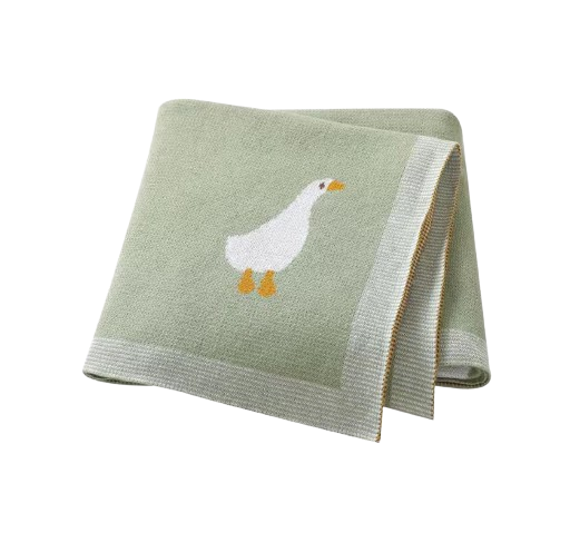 The Brayan - Newborn Baby Cotton Knitted Swaddle Blanket, 90x70cm Plaid Wrap