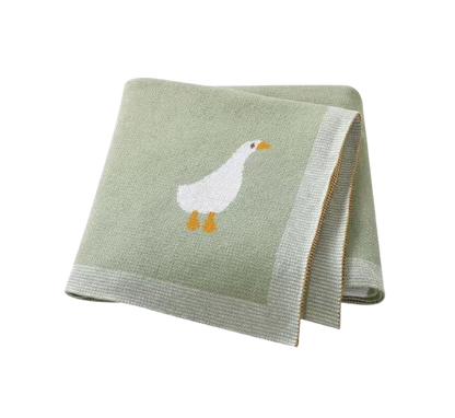 The Brayan - Newborn Baby Cotton Knitted Swaddle Blanket, 90x70cm Plaid Wrap