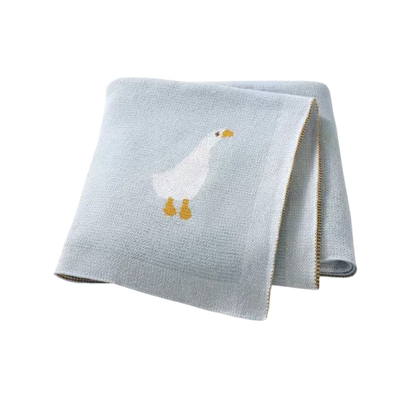 The Brayan - Newborn Baby Cotton Knitted Swaddle Blanket, 90x70cm Plaid Wrap