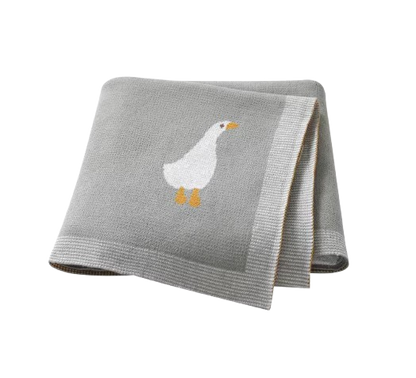 The Brayan - Newborn Baby Cotton Knitted Swaddle Blanket, 90x70cm Plaid Wrap