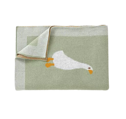 The Brayan - Newborn Baby Cotton Knitted Swaddle Blanket, 90x70cm Plaid Wrap