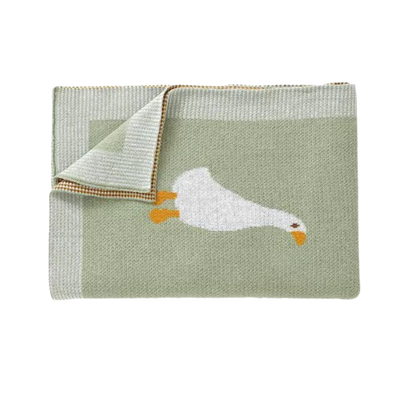 The Brayan - Newborn Baby Cotton Knitted Swaddle Blanket, 90x70cm Plaid Wrap