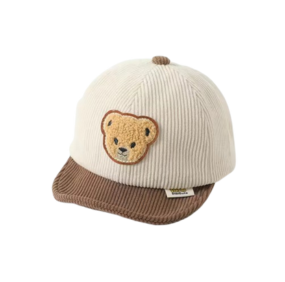 The Boden - Baby Corduroy Bear Ear Hat, Adjustable Unisex Cap