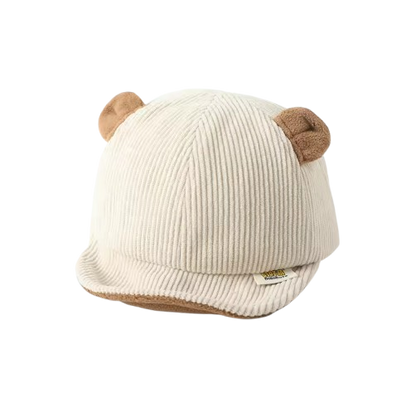 The Boden - Baby Corduroy Bear Ear Hat, Adjustable Unisex Cap