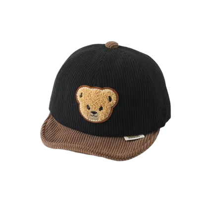 The Boden - Baby Corduroy Bear Ear Hat, Adjustable Unisex Cap