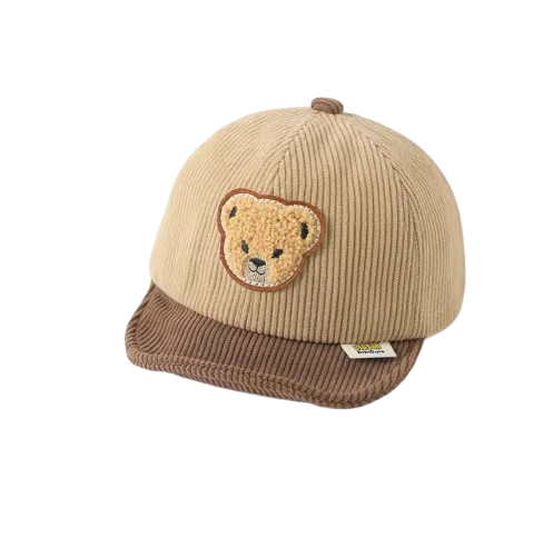 The Boden - Baby Corduroy Bear Ear Hat, Adjustable Unisex Cap