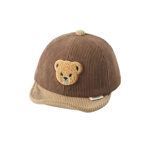 The Boden - Baby Corduroy Bear Ear Hat, Adjustable Unisex Cap