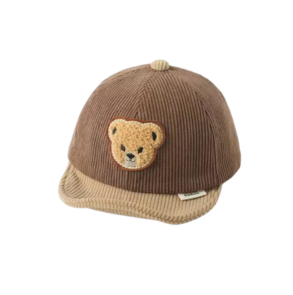 The Boden - Baby Corduroy Bear Ear Hat, Adjustable Unisex Cap