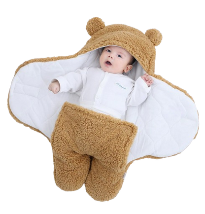 The Bailey - Baby Winter Fleece Romper Super Soft Swaddle Blankets
