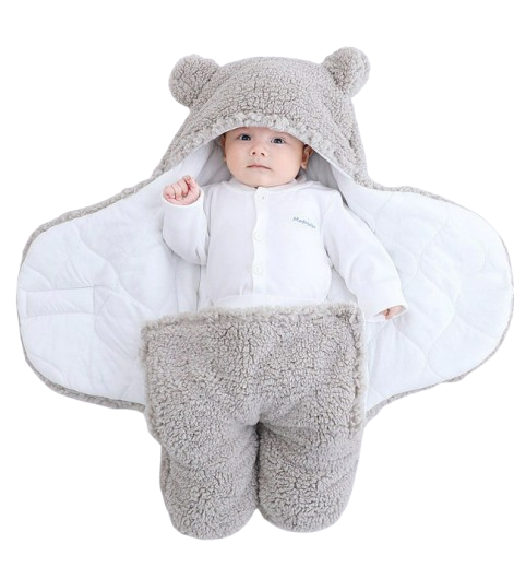 The Bailey - Baby Winter Fleece Romper Super Soft Swaddle Blankets