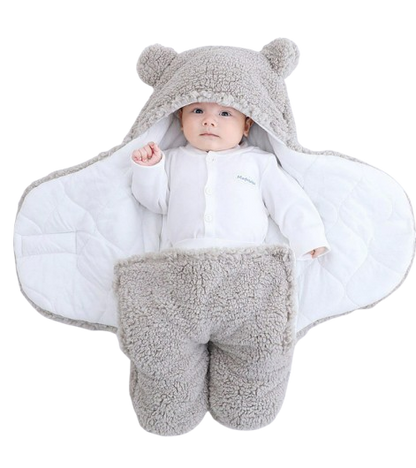 The Bailey - Baby Winter Fleece Romper Super Soft Swaddle Blankets