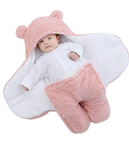 The Bailey - Baby Winter Fleece Romper Super Soft Swaddle Blankets