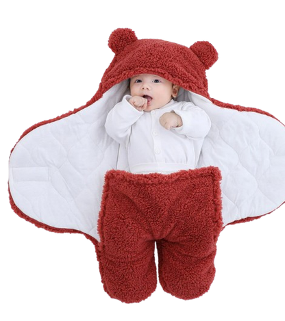 The Bailey - Baby Winter Fleece Romper Super Soft Swaddle Blankets
