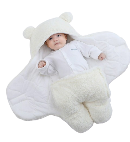 The Bailey - Baby Winter Fleece Romper Super Soft Swaddle Blankets